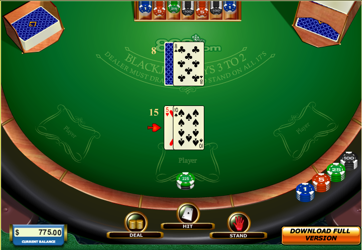 Blackjack Tisch bei 888 Casino